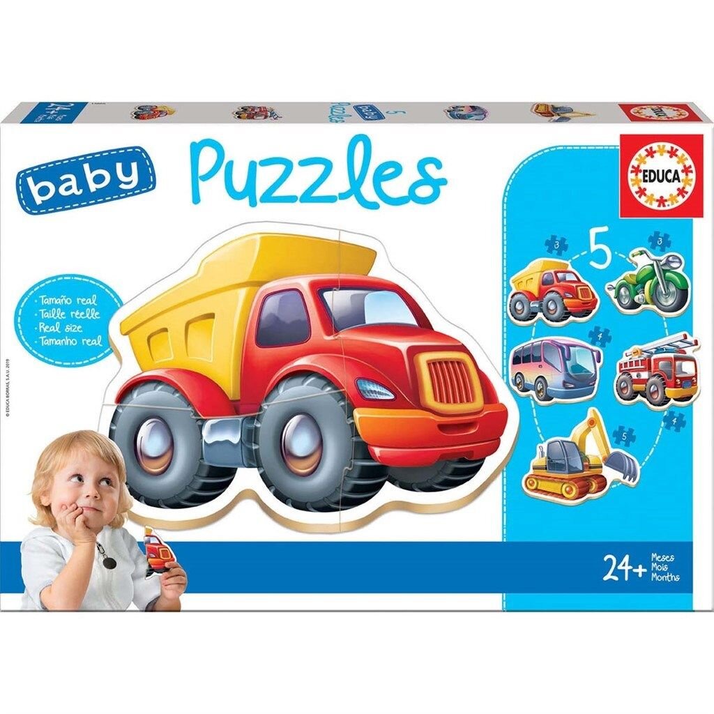 Educa Puzzel - Voertuigen 12 stukjes