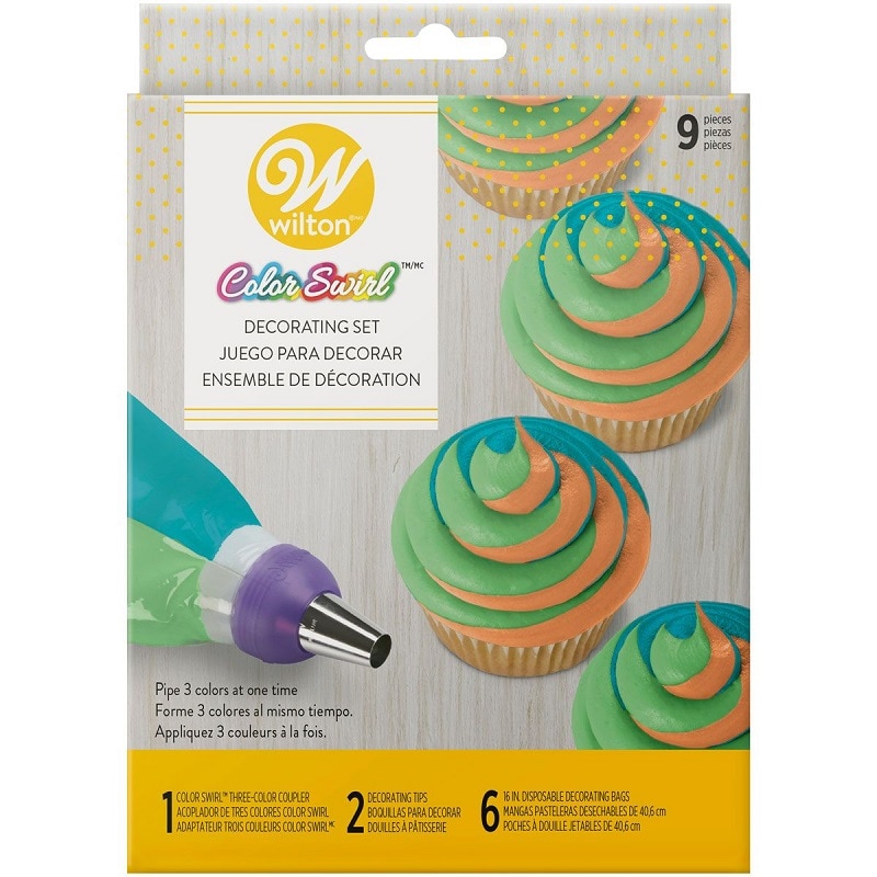 Wilton ColorSwirl Tri-Color Coupler Decorating Set