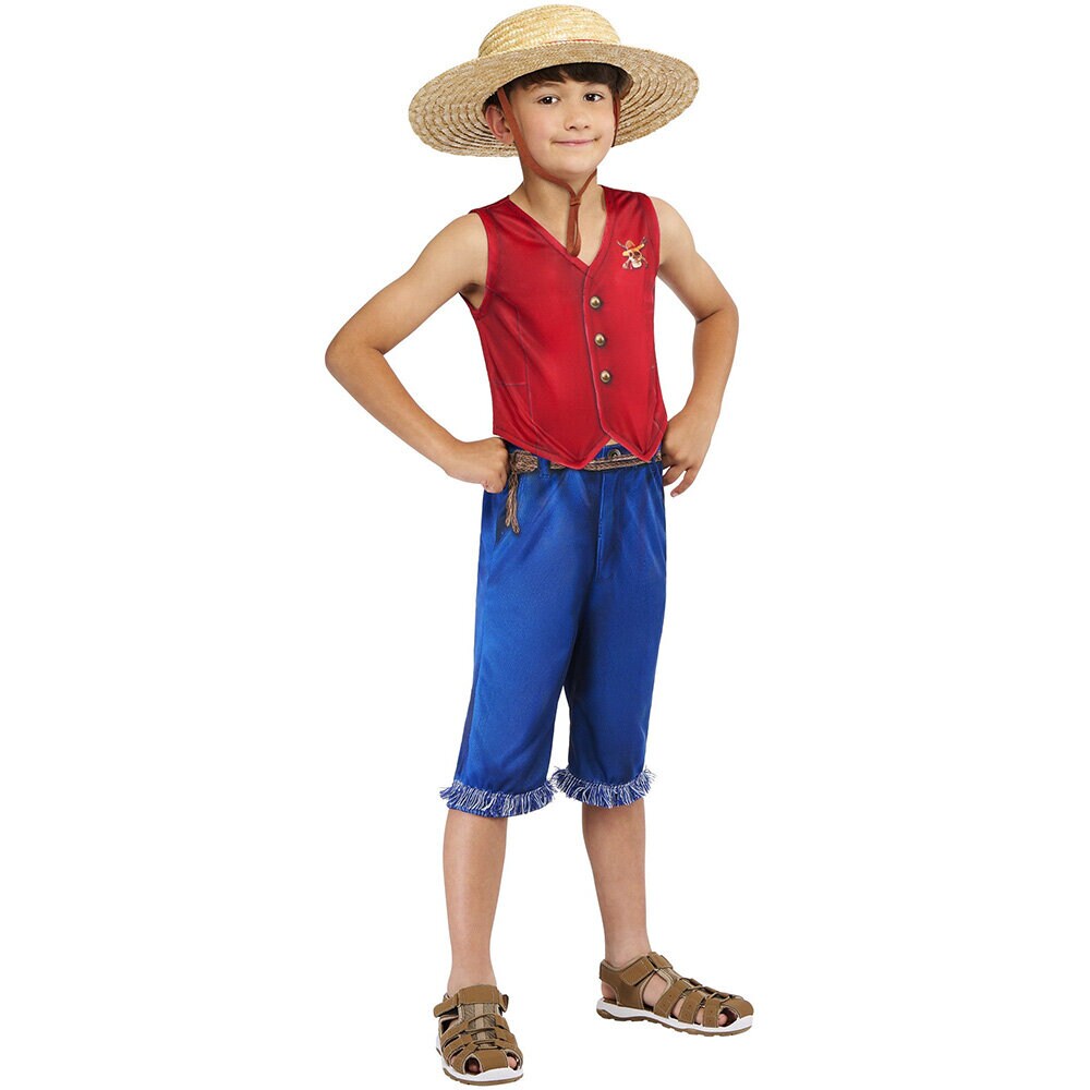 One Piece Luffy Kostuum 11-13 jaar