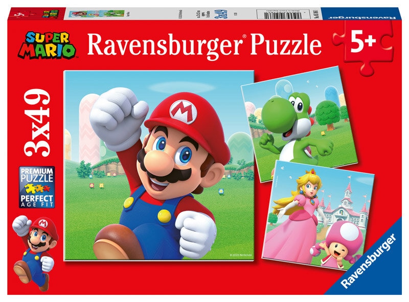 Ravensburger Puzzel - Super Mario 3x49 stukjes