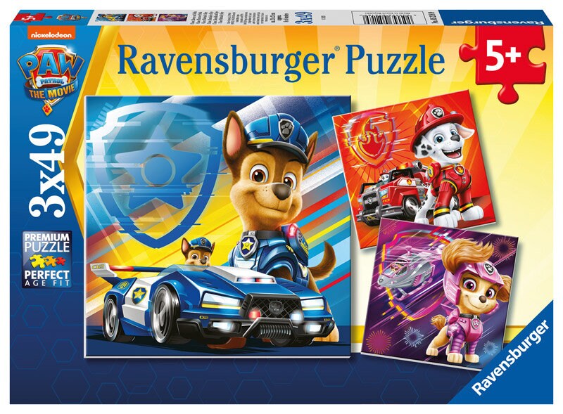 Ravensburger Puzzel - Paw Patrol Movie 3x49 stukjes