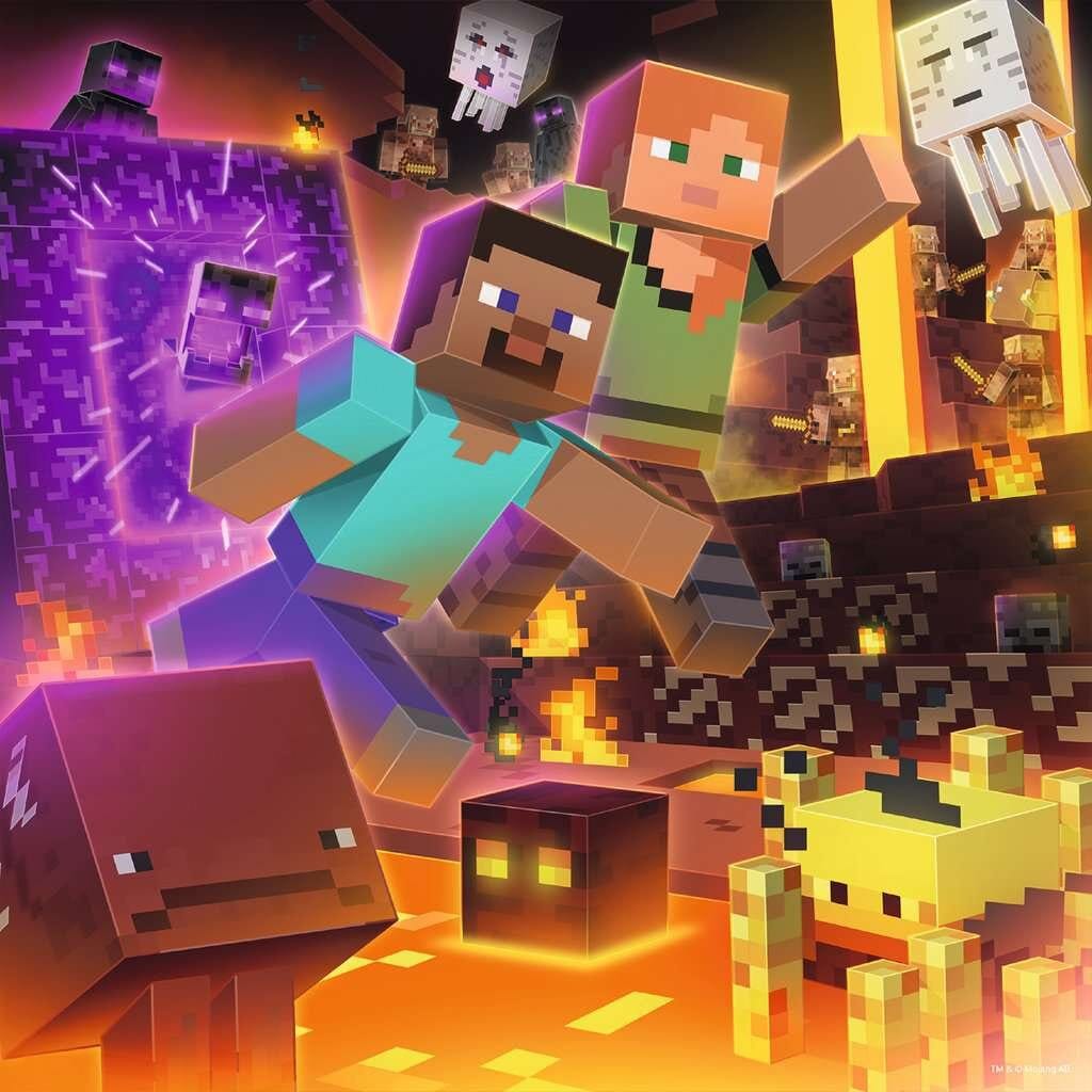 Ravensburger Puzzel - Minecraft 3x49 stukjes