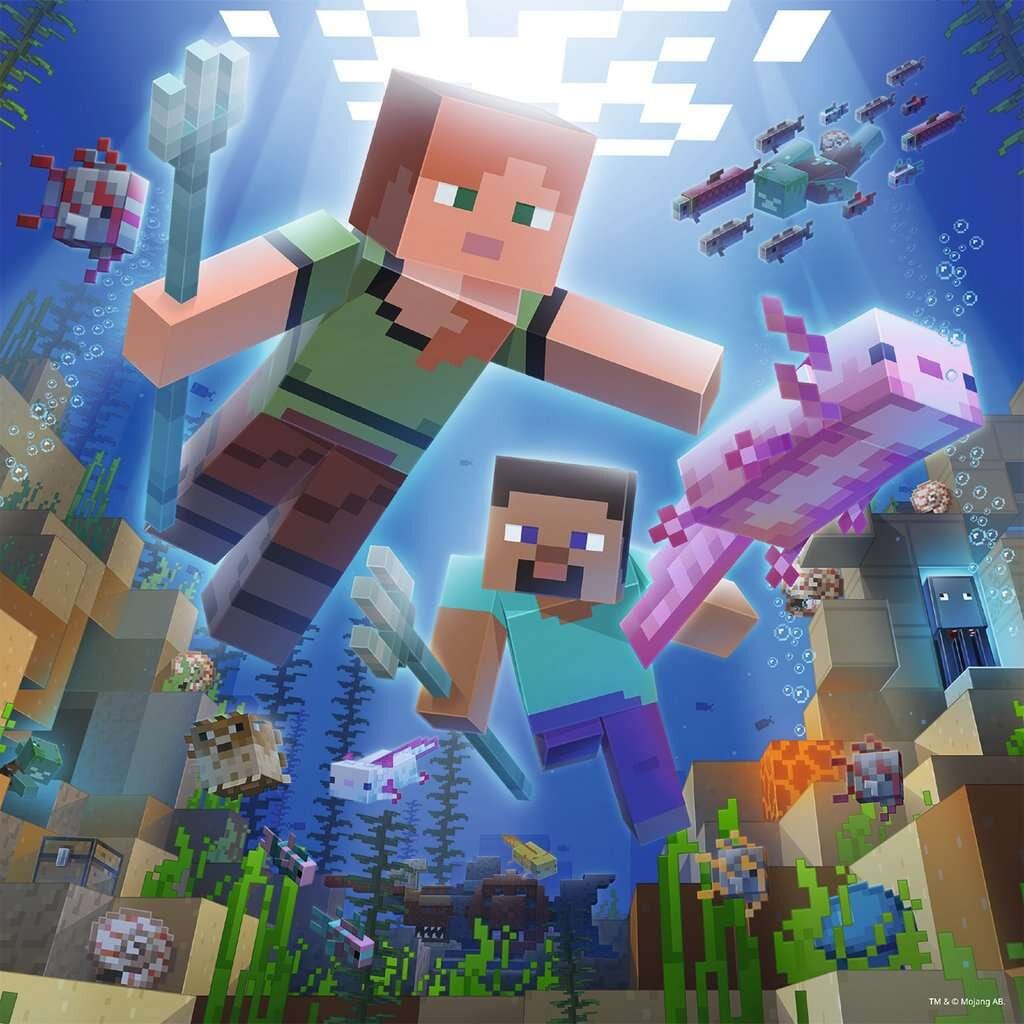 Ravensburger Puzzel - Minecraft 3x49 stukjes