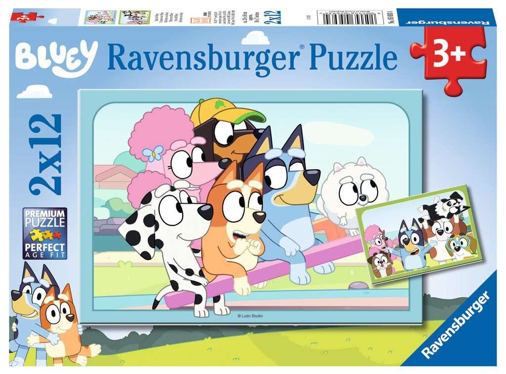 Ravensburger Puzzel - Bluey 2x12 stukjes