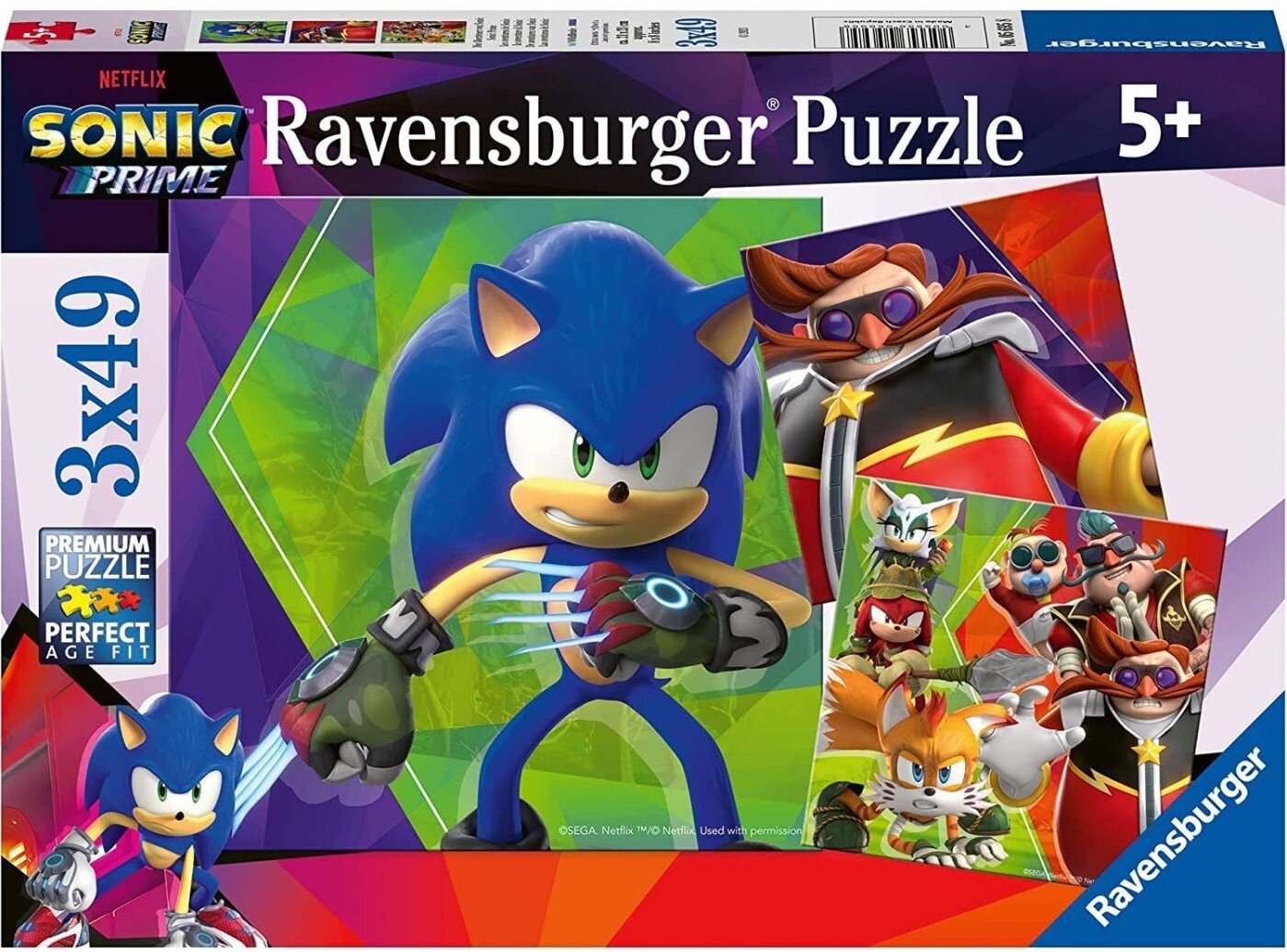 Ravensburger Puzzel - Sonic Prime 3x49 stukjes