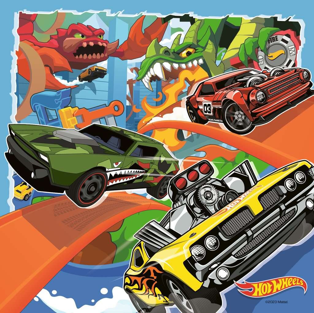 Ravensburger Puzzel - Hot Wheels 3x49 stukjes