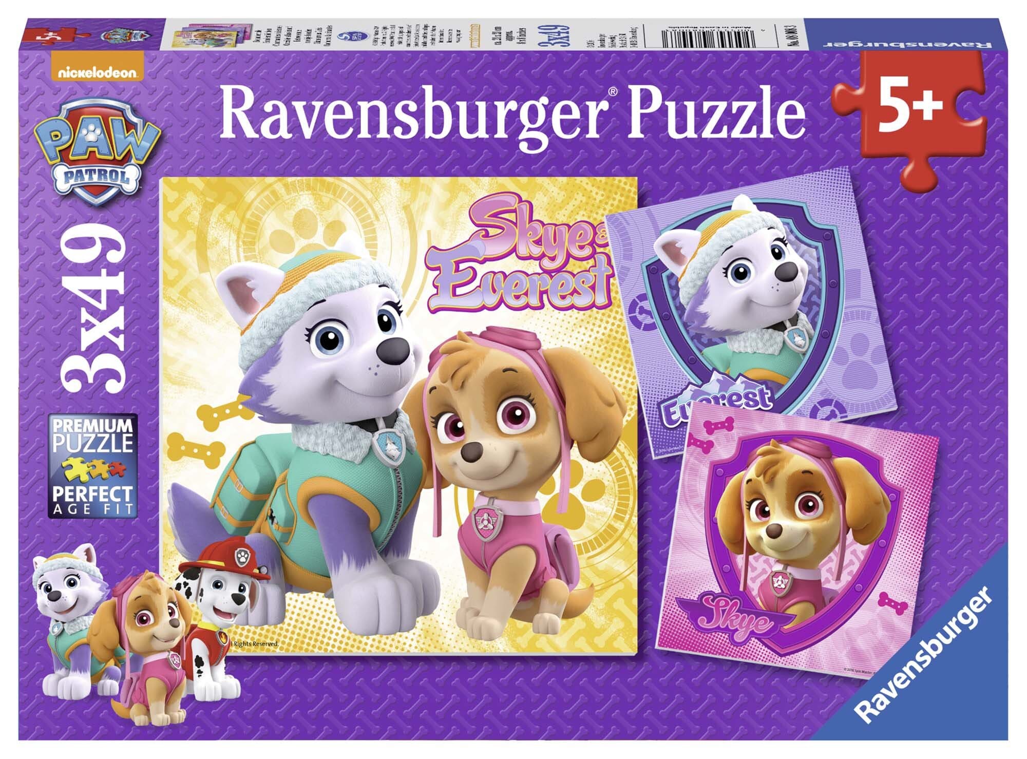 Ravensburger Puzzel - Paw Patrol - Skye & Everest 3x49 stukjes