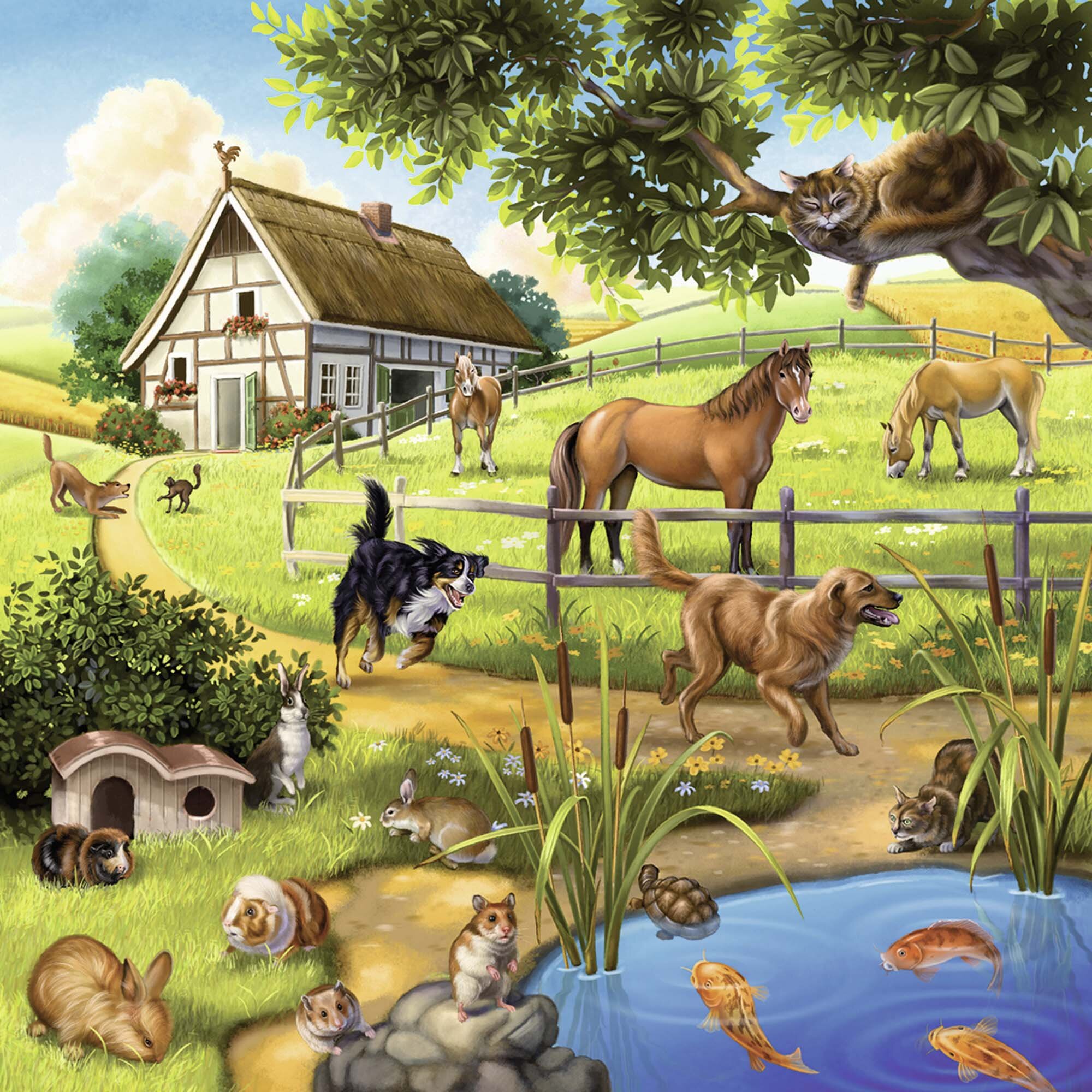 Ravensburger Puzzel - Wilde dieren 3x49 stukjes