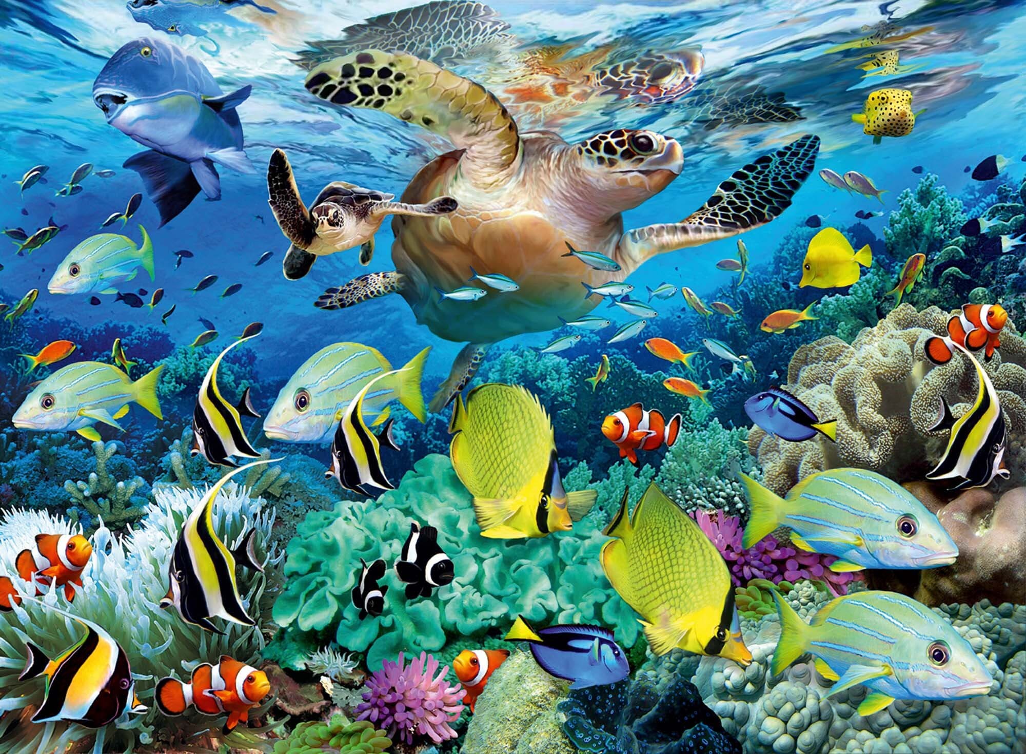 Ravensburger Puzzel - Paradijs onder het wateroppervlak 150 stukjes XXL