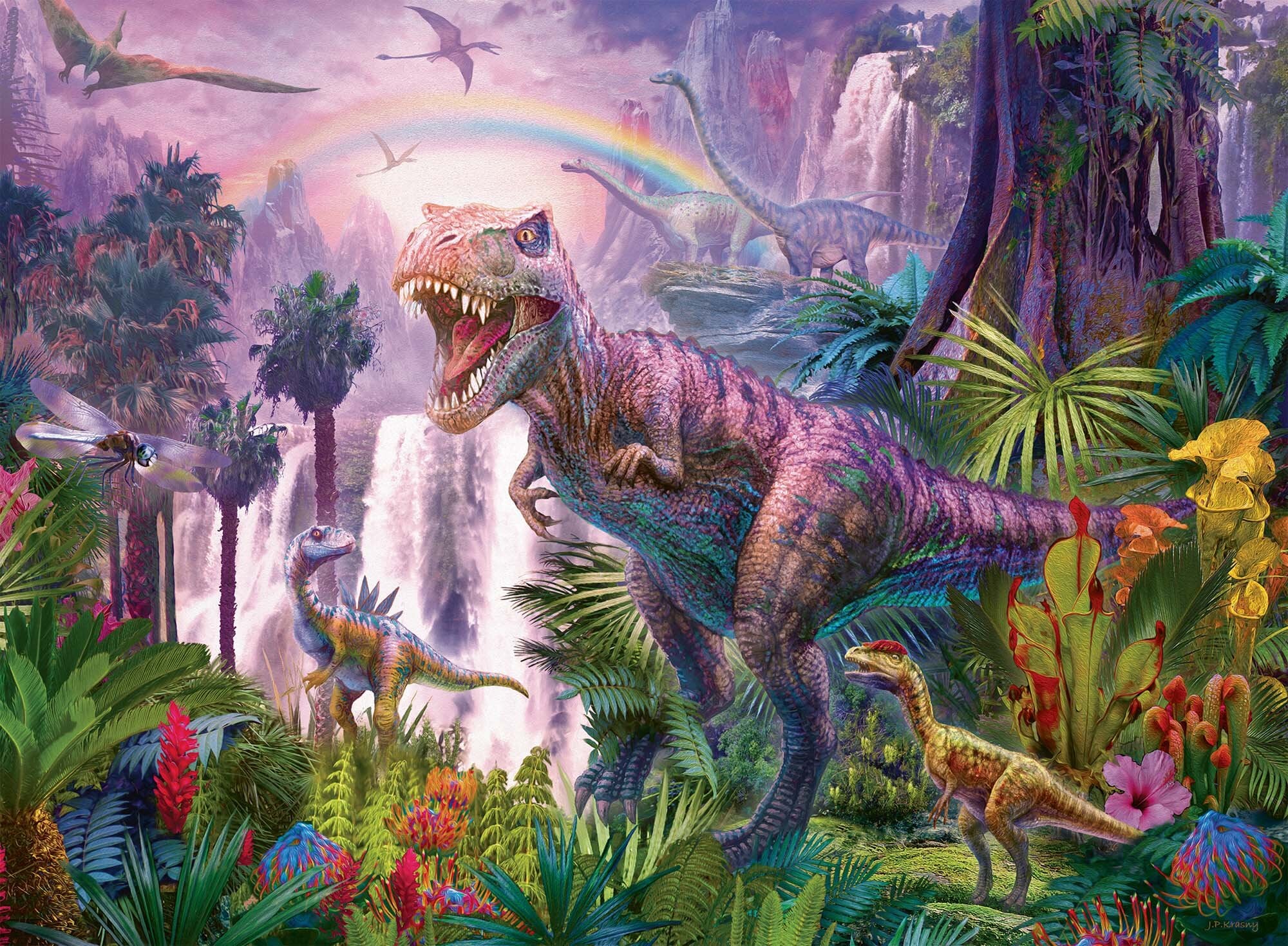 Ravensburger Puzzel - Land van de Dinosaurussen 200 stukjes XXL