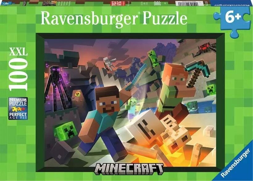 Ravensburger Minecraft Puzzel - Monster 100 stukjes