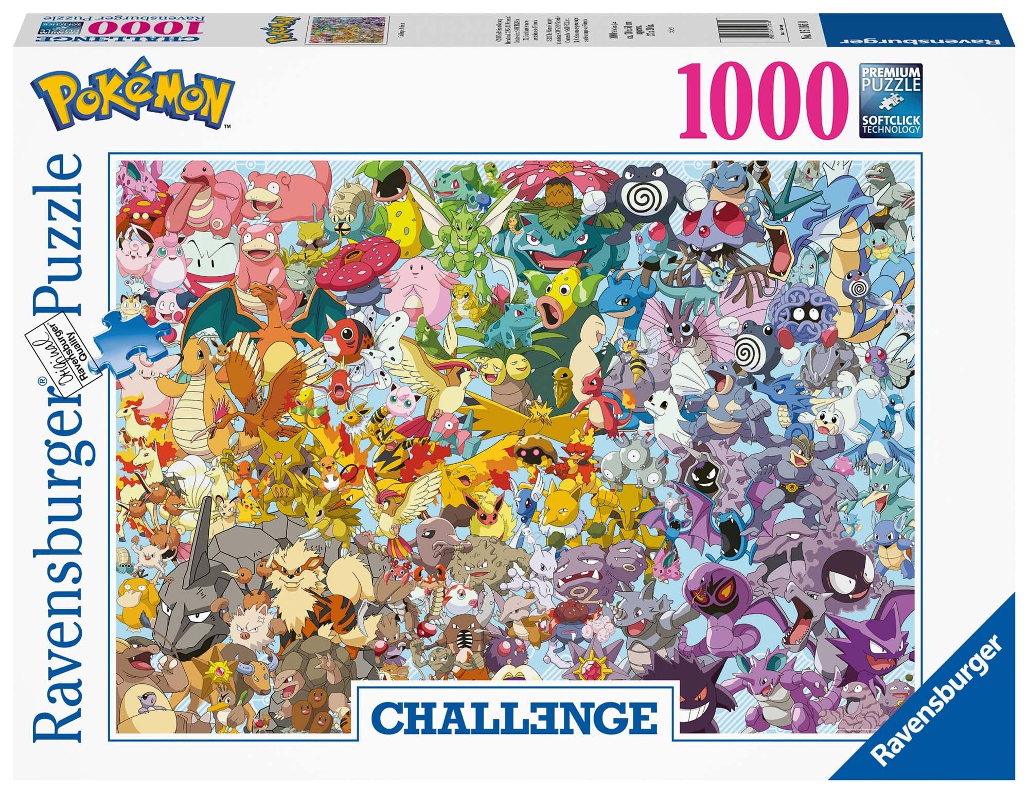 Ravensburger Puzzel - Pokémon Challenge 1000 stukjes