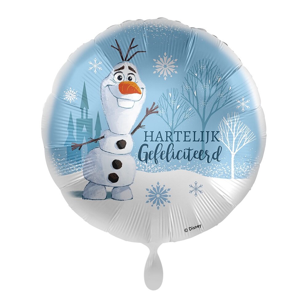 Disney Frozen Olaf Folieballon - Hartelijk Gefeliciteerd