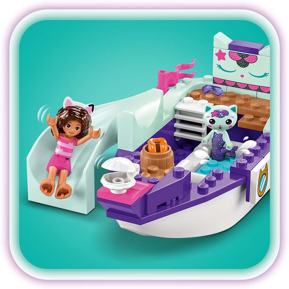 LEGO Gabby's Dollhouse - Vertroetelschip van Gabby en Meerminkat 4+