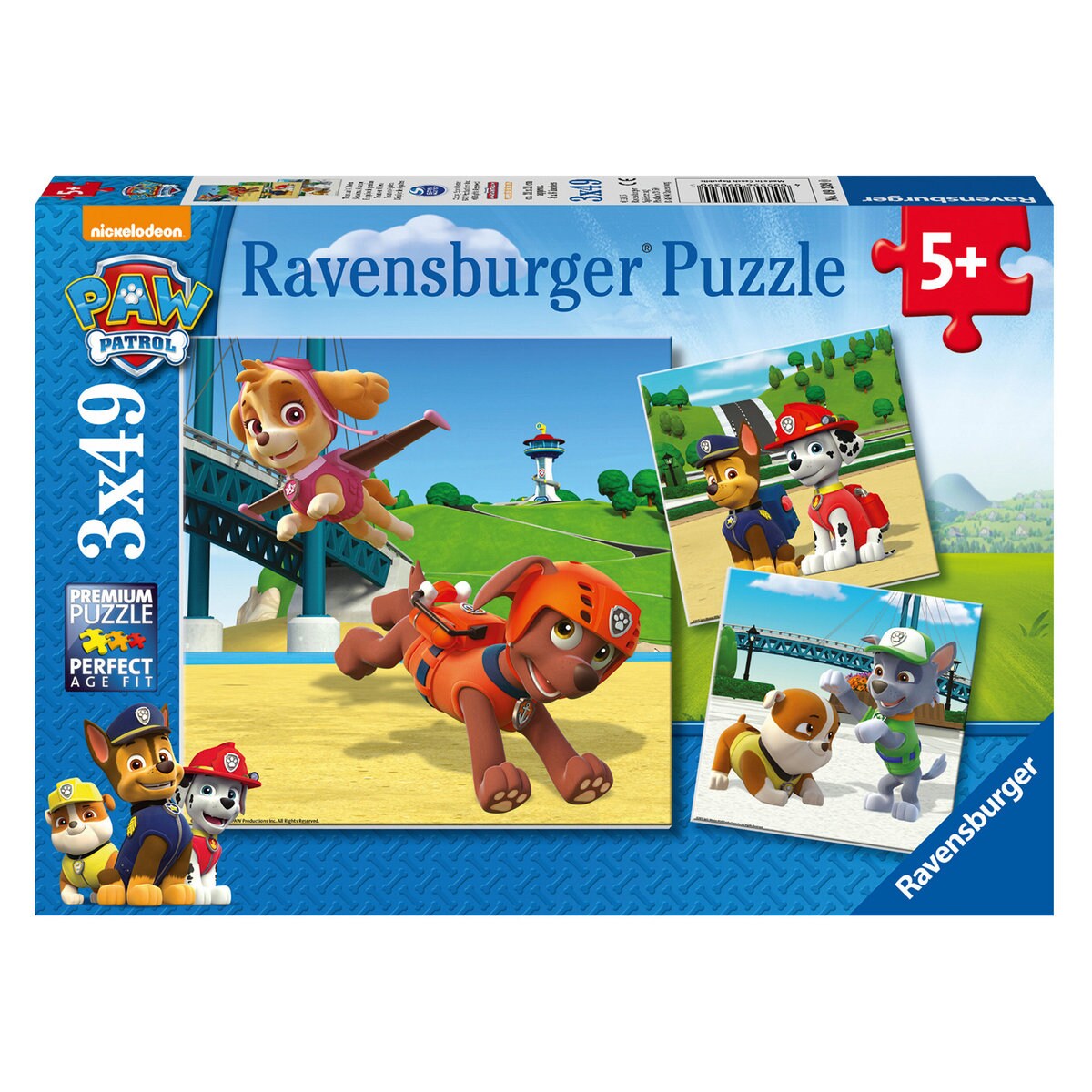 Ravensburger Puzzel - Paw Patrol 3x49 stukjes