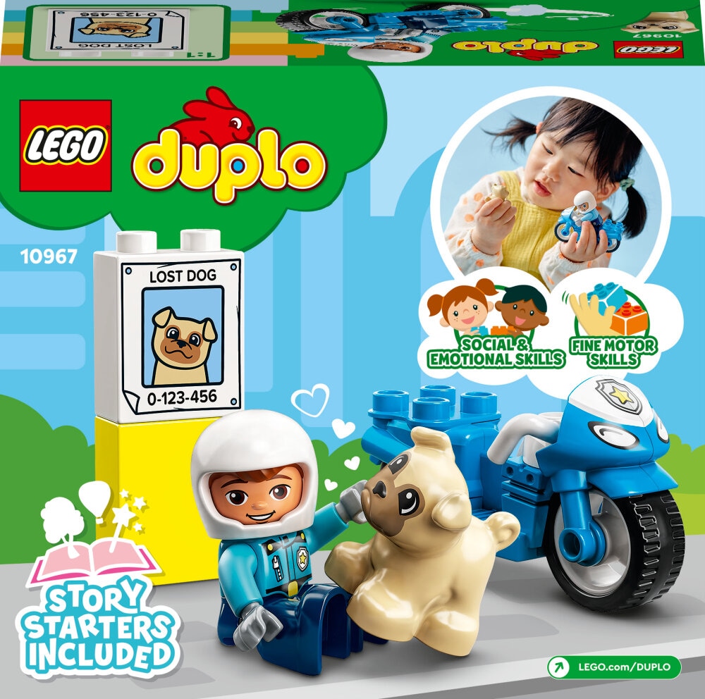 LEGO Duplo - Politiemotor 2+