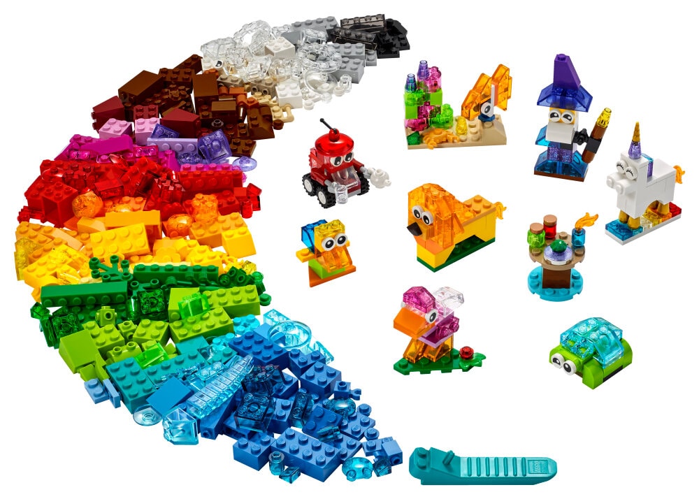 LEGO Classic - Creatieve transparante stenen 4+