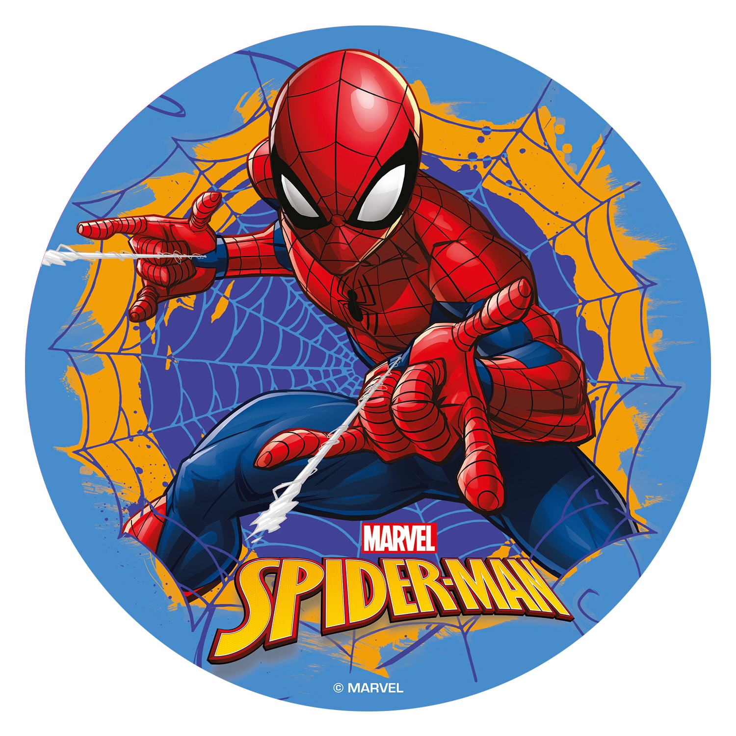 Taartprint Spiderman - Ouwel 20 cm