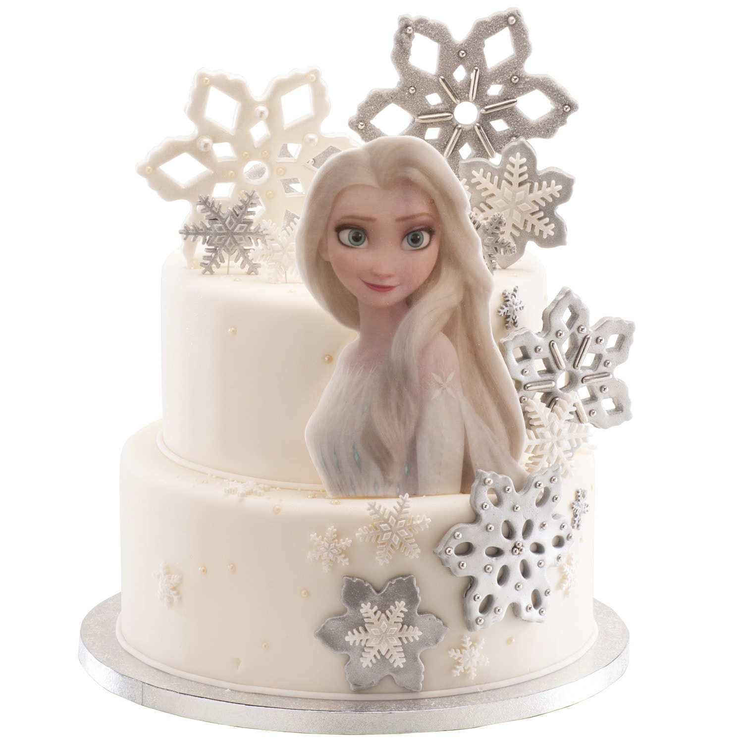 Frozen Elsa - Taartdecoraties Ouwel 7 stuks