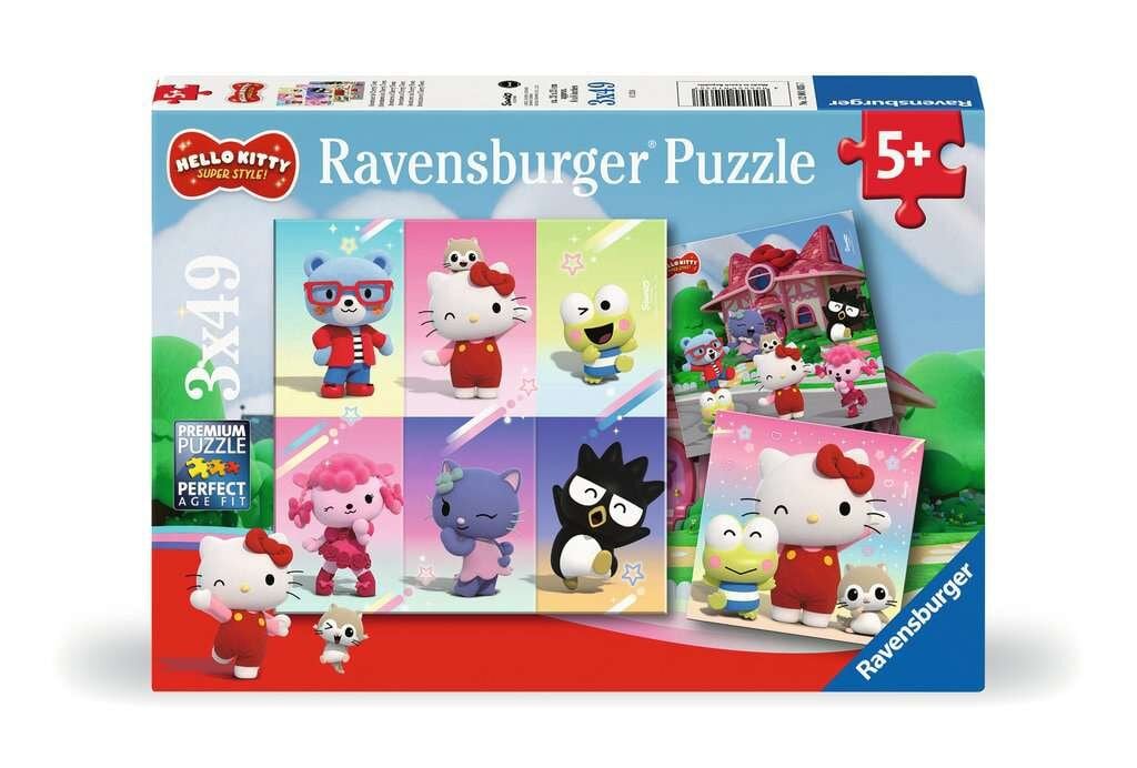 Ravensburger Puzzel - Hello Kitty 3x49 stukjes