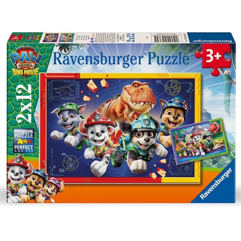 Paw Patrol Dino Movie Puzzel 2 x 12 stukjes