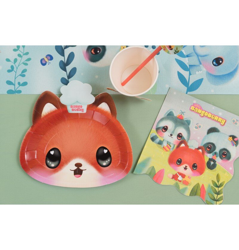 Bangoberry - Fuzzy Fox bordjes 8 stuks