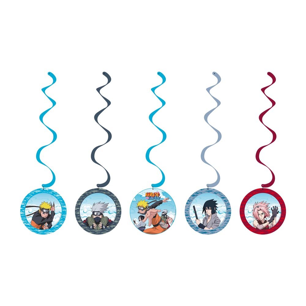 Naruto - Hangdecoratie Whirls 5 stuks