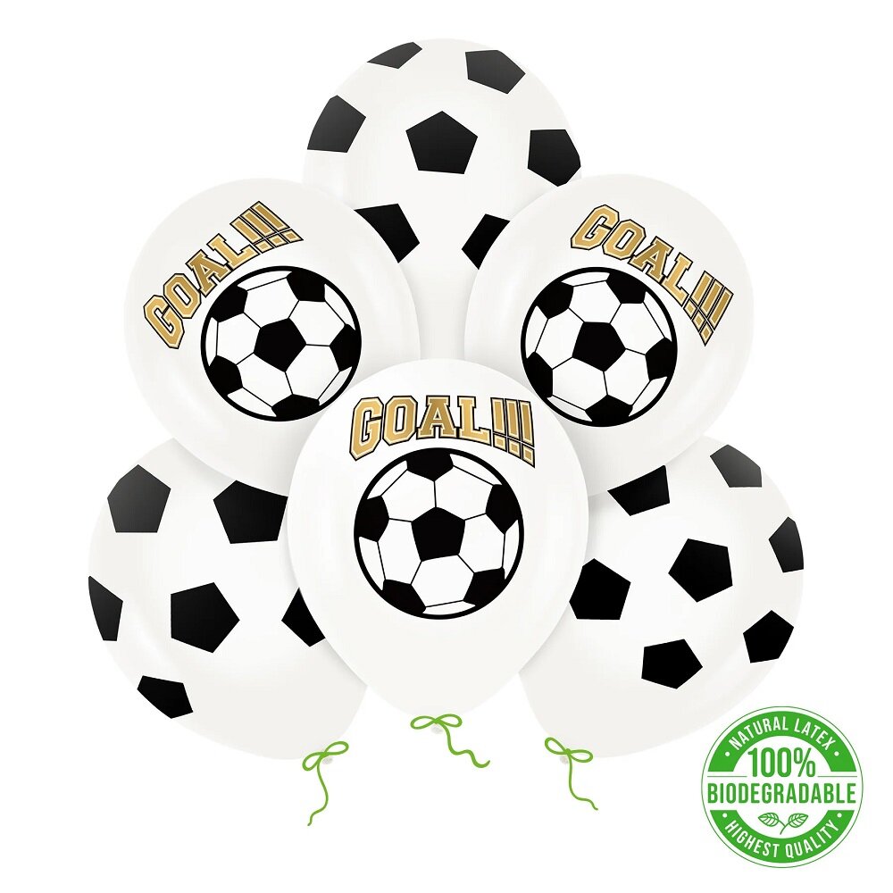 Voetbal Ballonnen Goal 6 stuks