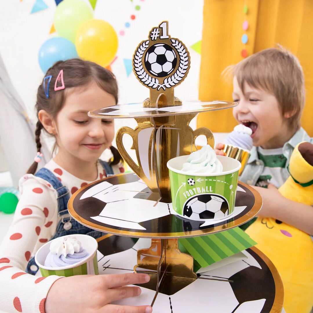 Voetbal Ijsbekers 6 stuks