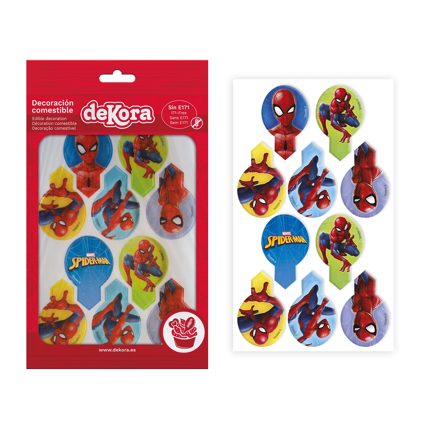 Spiderman - Muffindecoraties Ouwel 20 stuks