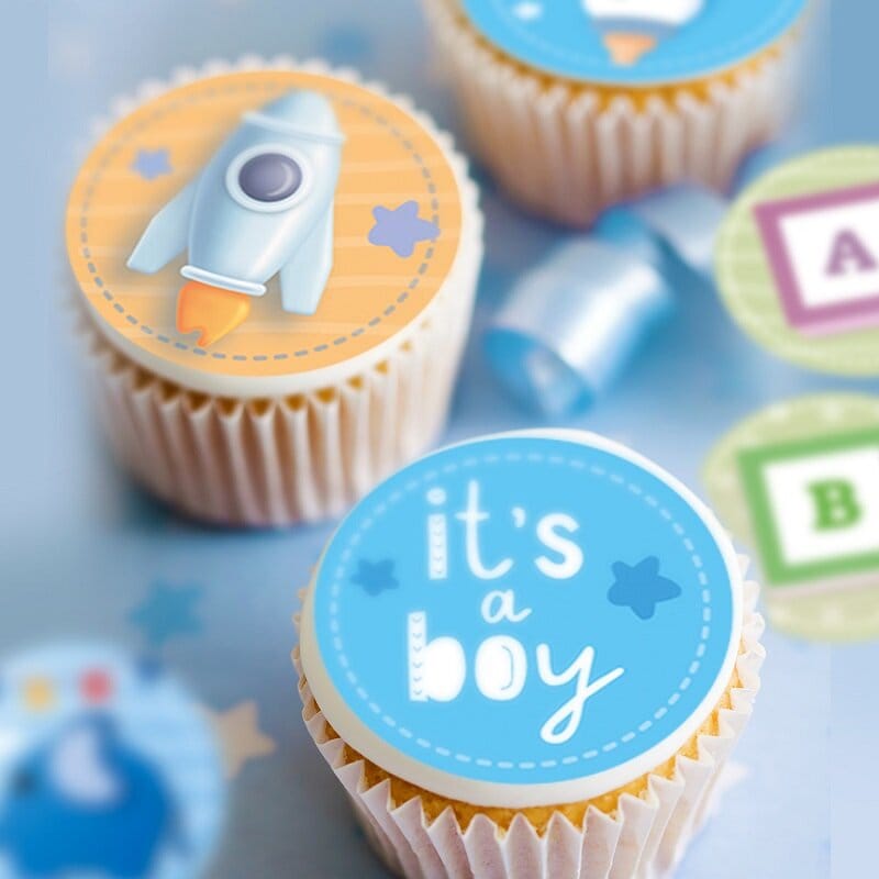 Eetbare Cupcake Decoraties Baby Boy 20 stuks