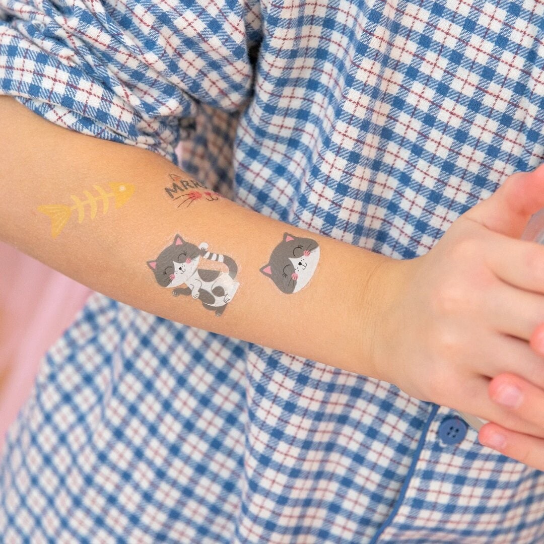 Katten neptattoos voor kinderen 23 stuks