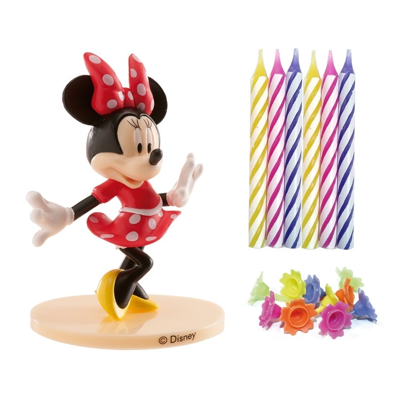 Minnie Mouse - Taartdecoratie set