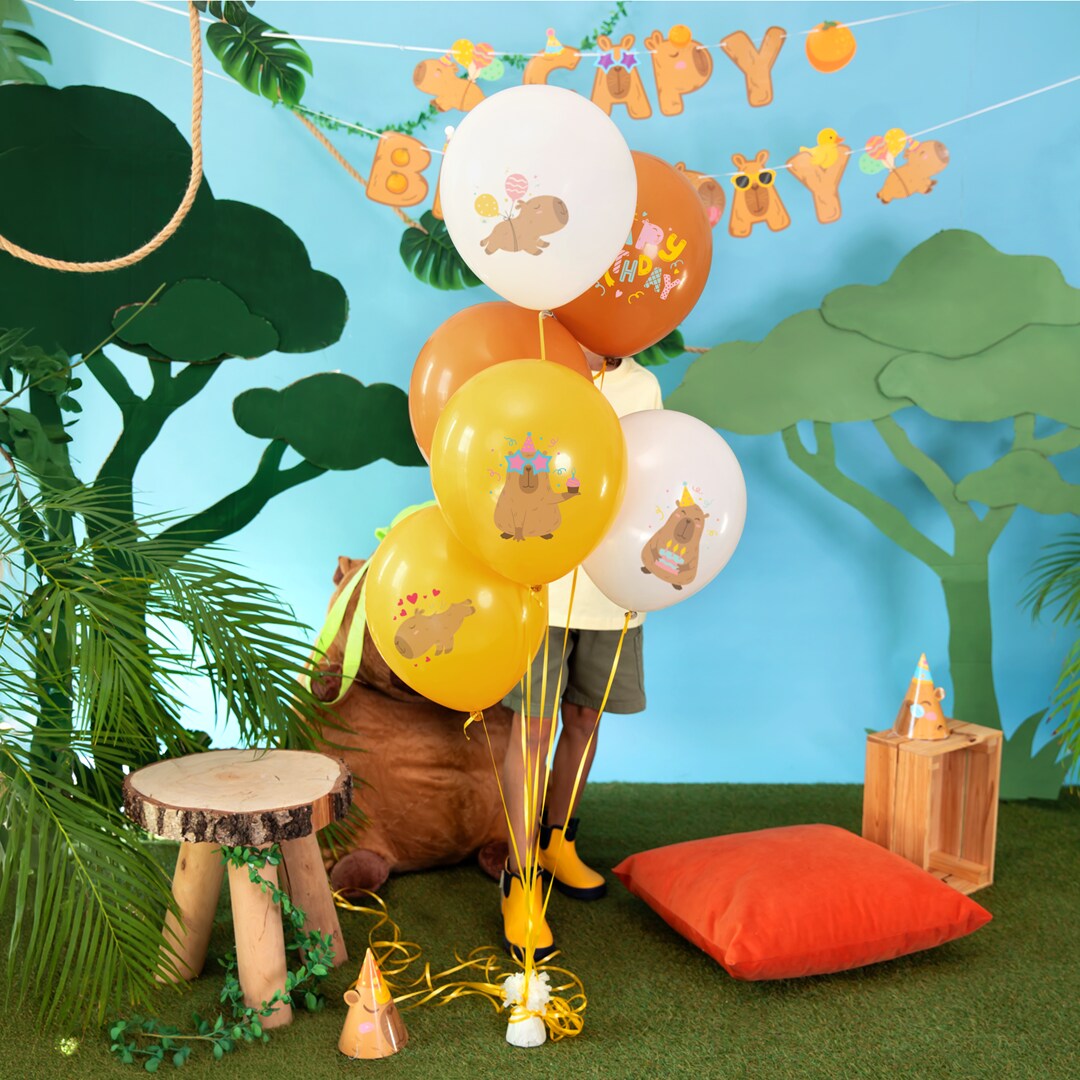 Capybara Ballonnen 6 stuks