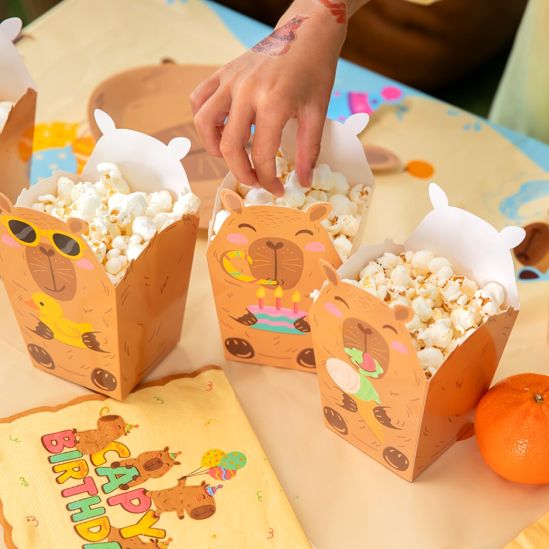 Capybara Popcorn bakjes 6 stuks