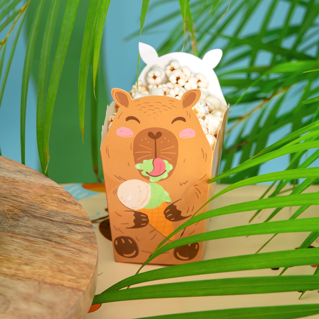 Capybara Popcorn bakjes 6 stuks