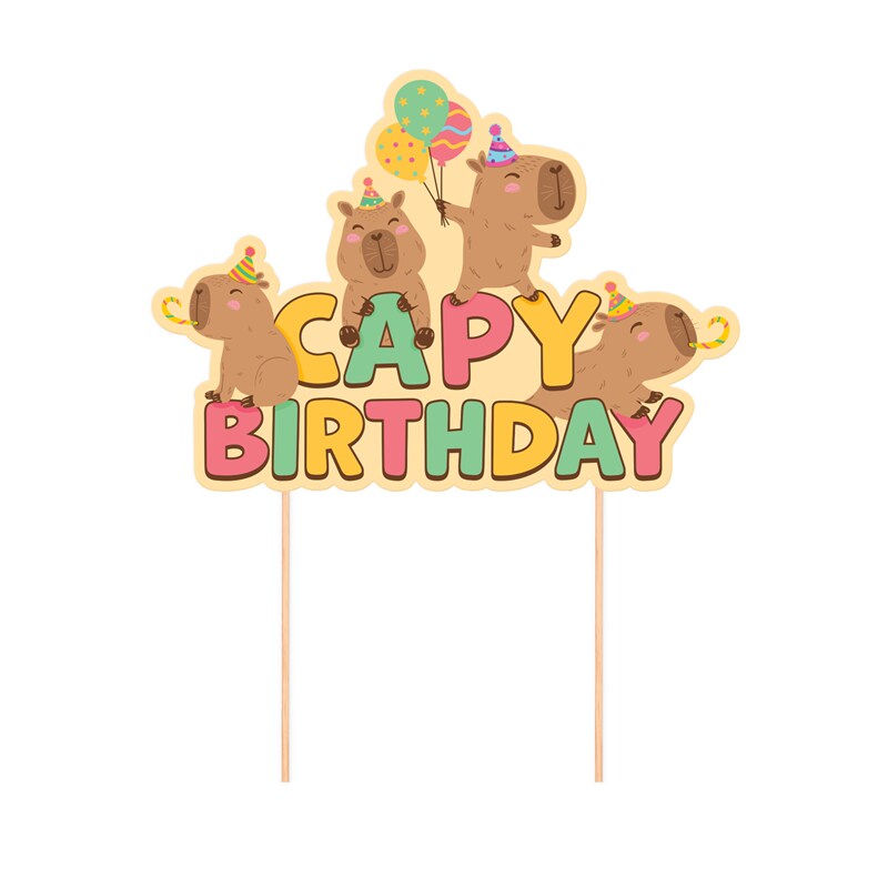 Capybara Taartdecoratie