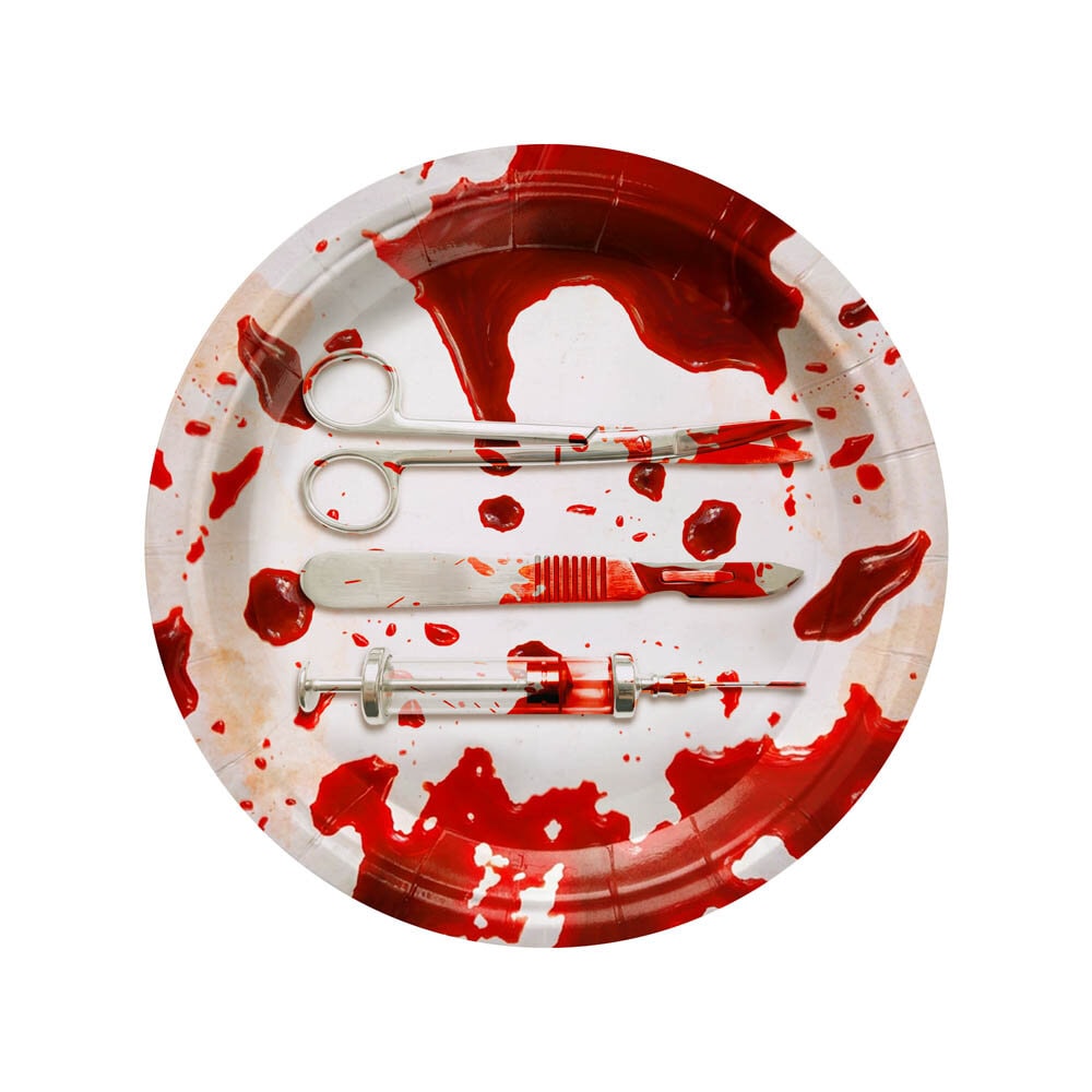 Bloody Night Borden 6 stuks