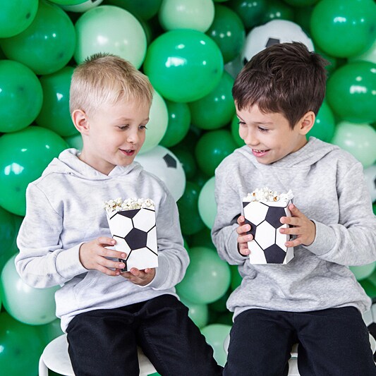 Voetbal - Popcorn bakjes 6 stuks