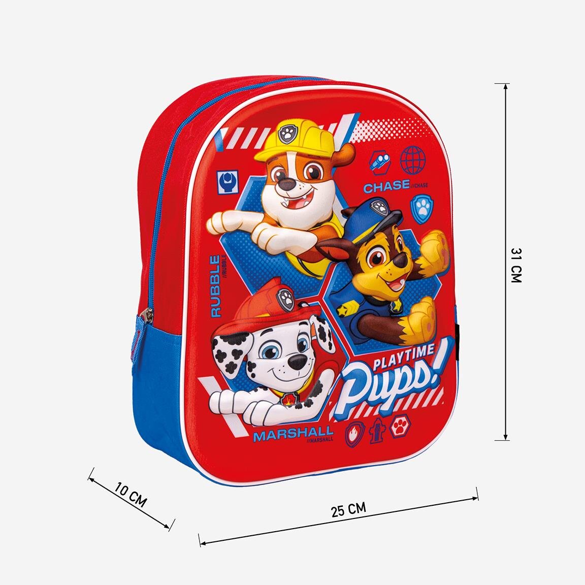 Rugzak Paw Patrol Pups Kindermaat 3D