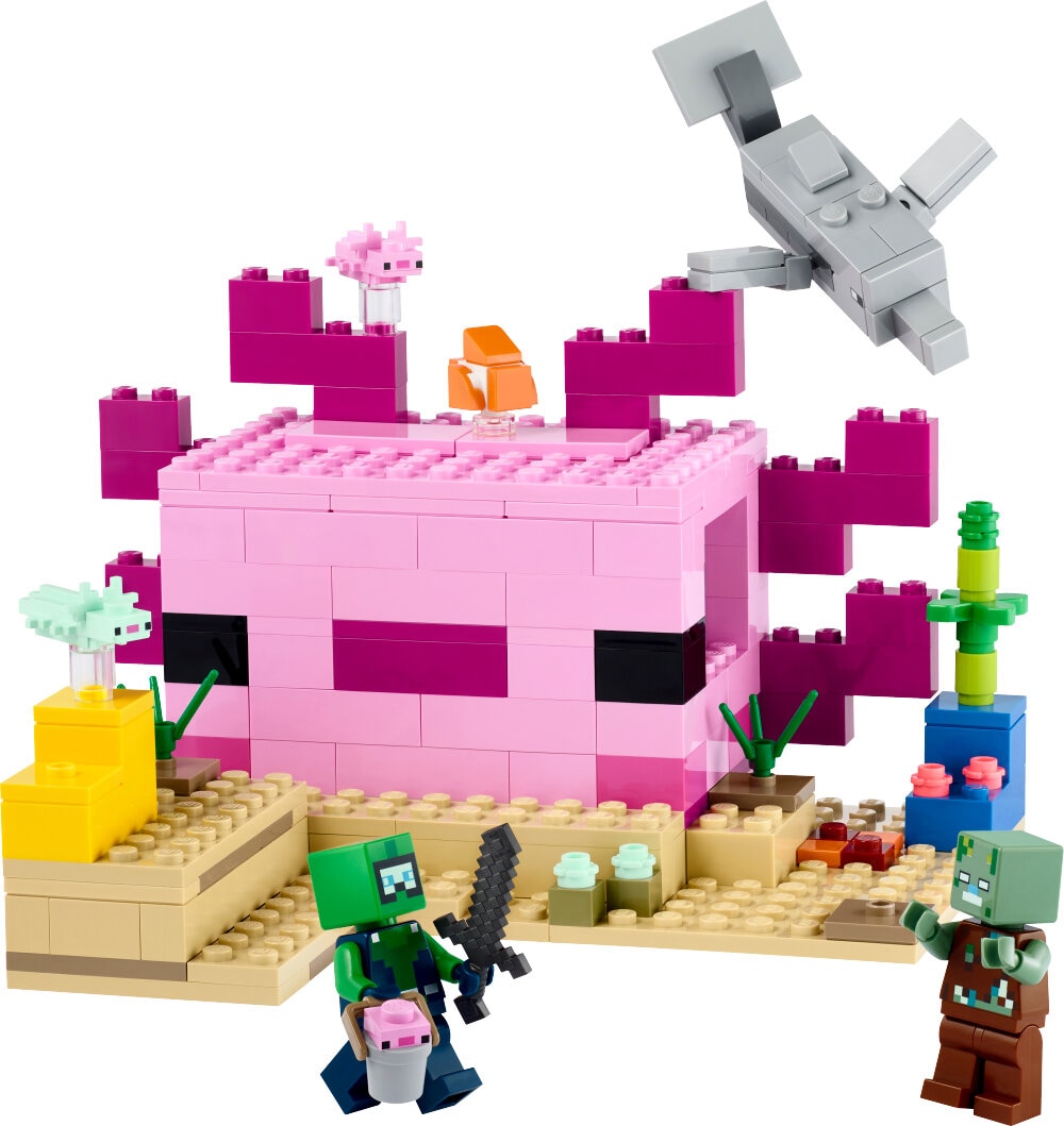 LEGO Minecraft - Het axolotlhuis 7+