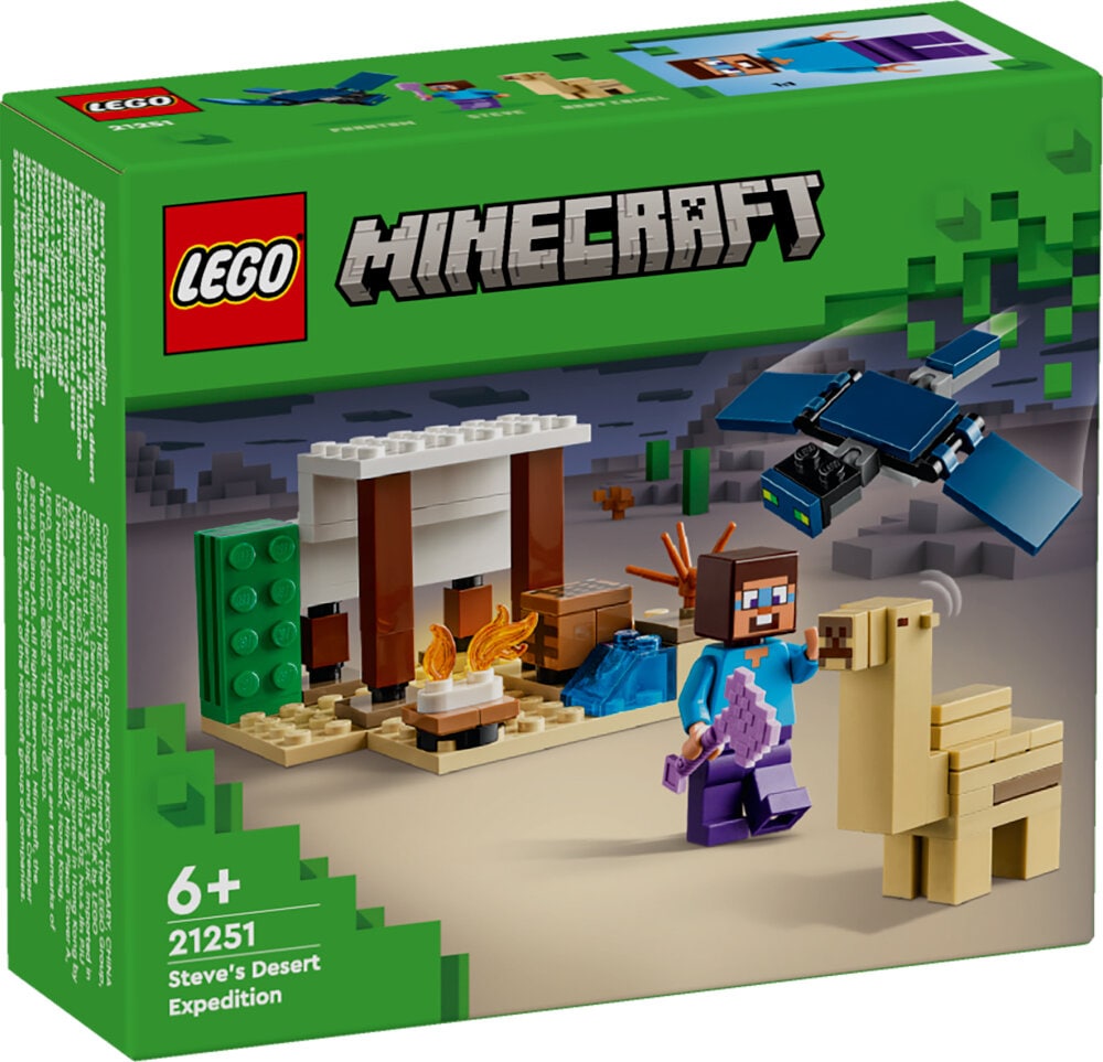 LEGO Minecraft - Steve's woestijnexpeditie 6+