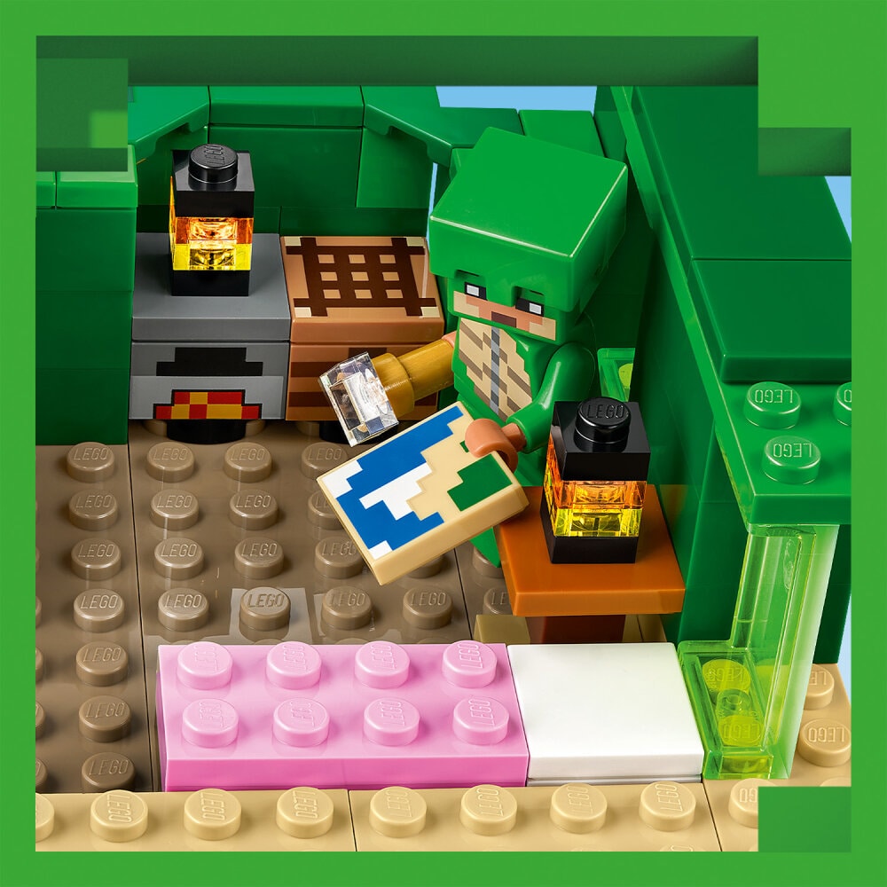 LEGO Minecraft - Het schildpadstrandhuis 8+