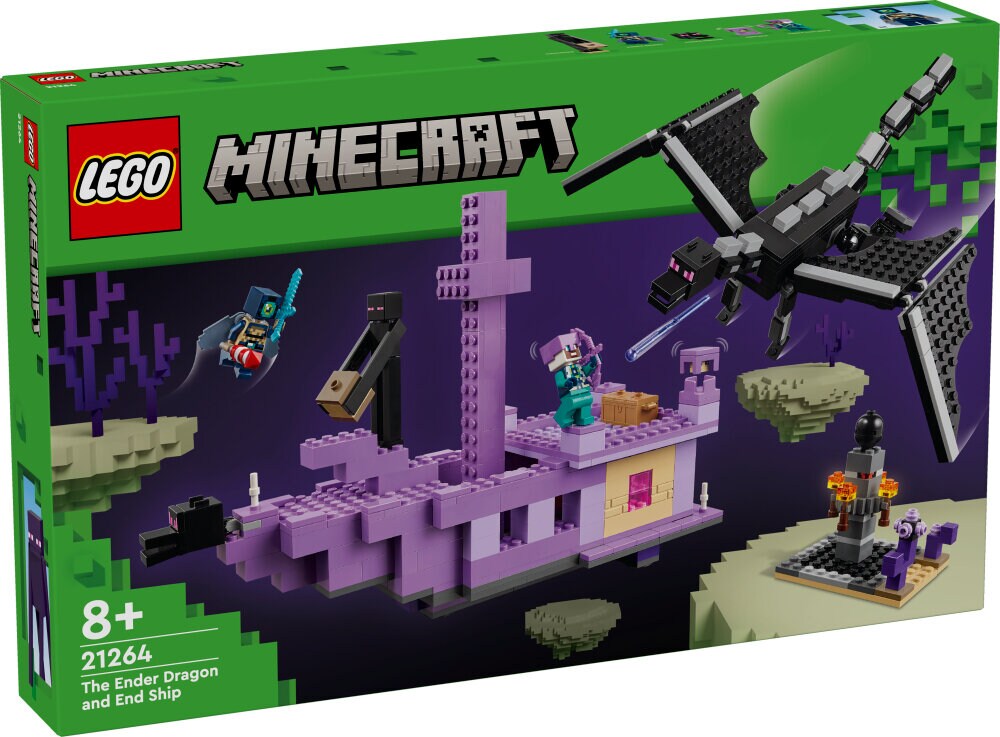 LEGO Minecraft - De Enderdraak en het End-schip 8+