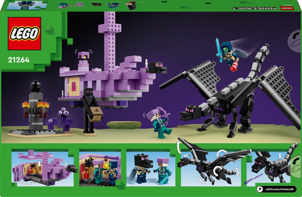 LEGO Minecraft - De Enderdraak en het End-schip 8+