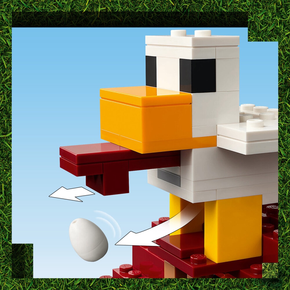 LEGO Minecraft - De Ghast-ballon aanval op het dorp 10+