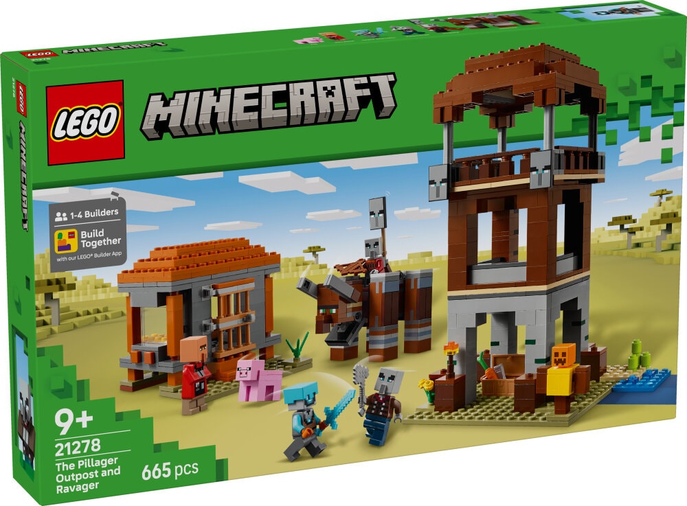 LEGO Minecraft - De Plunderaar buitenpost en Verwoester 9+