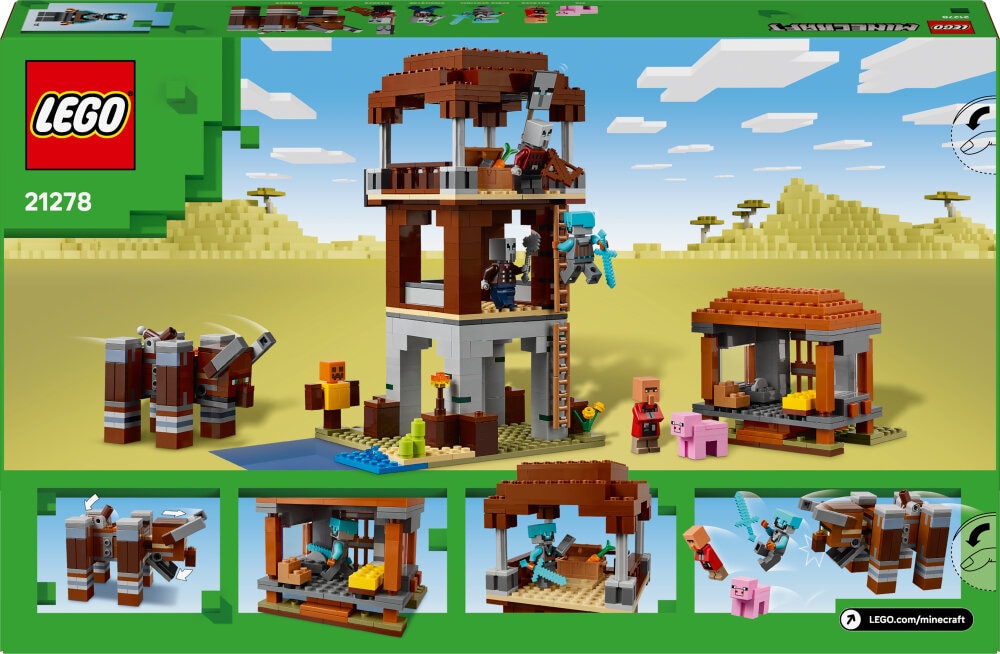 LEGO Minecraft - De Plunderaar buitenpost en Verwoester 9+