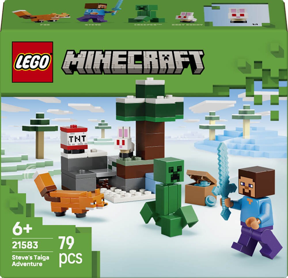 LEGO Minecraft - Steves taiga-avontuur 6+