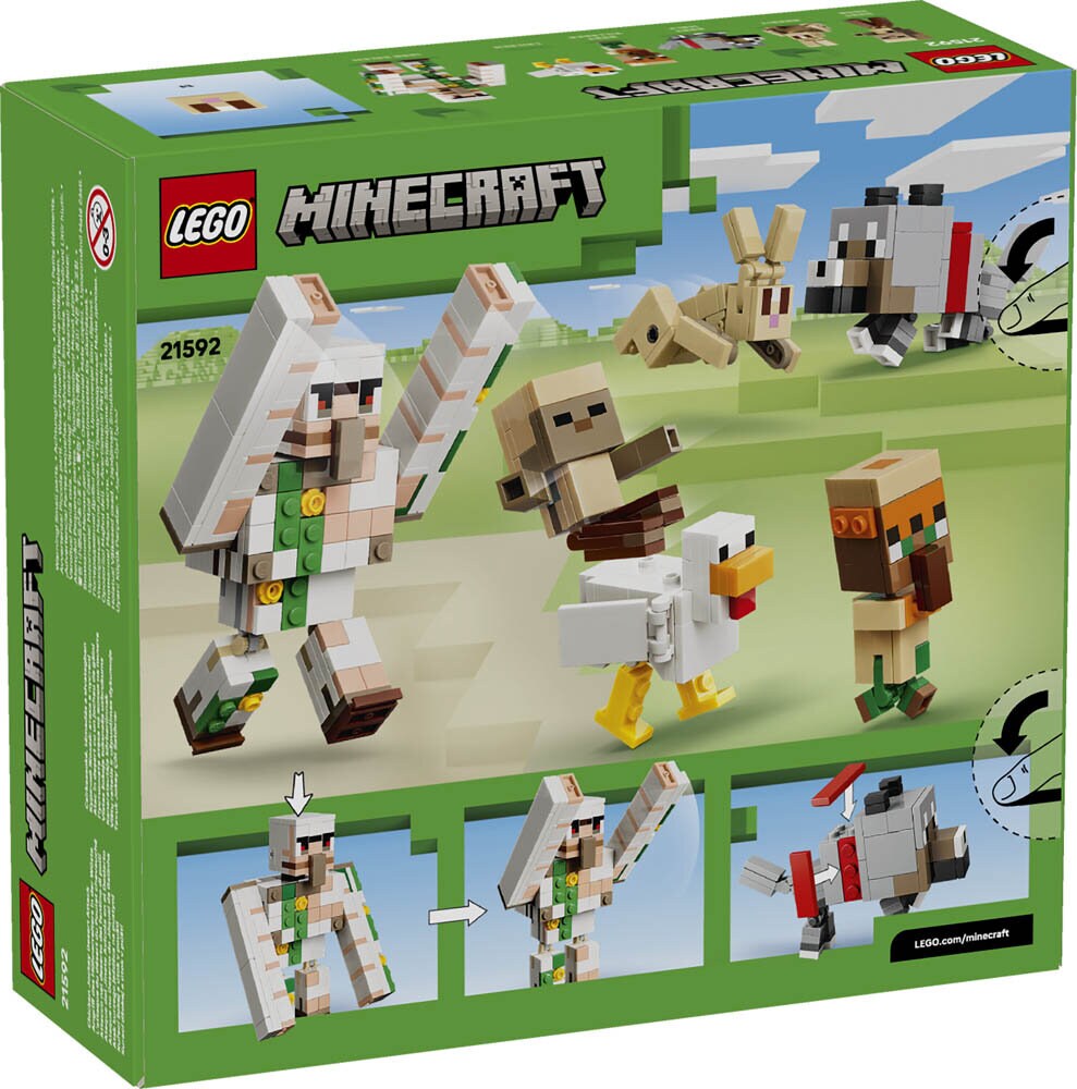 LEGO Minecraft - Woestijnaanval met kippenrijder 9+
